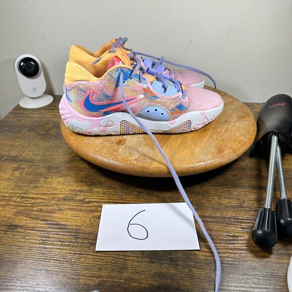 Nike PG 6 Painted Swoosh Men's Size‎ 9 Pink White Shoe Sneakers DO9824-100 - Picture 9 of 9